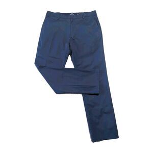 IZOD Advantage Performance Chino Pants Men’s 34x32 Navy Blue Flat Front Actiwe